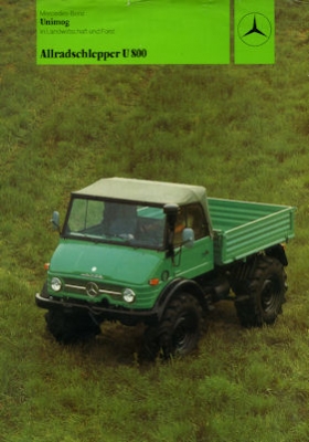 Mercedes-Benz Unimog U 800 brochure 5.1981