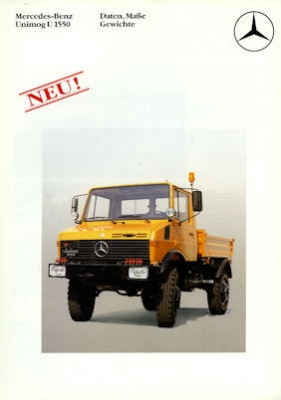 Mercedes-Benz Unimog U 1550 brochure 4.1986