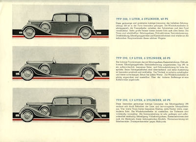 Mercedes-Benz Automobils for six brochure 5.1932