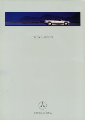 Mercedes-Benz CLK Cabriolet brochure 7.1999