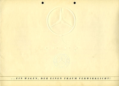 Mercedes-Benz 300 brochure ca. 1951