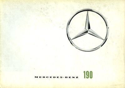 Mercedes-Benz 190 Prospekt 12.1961