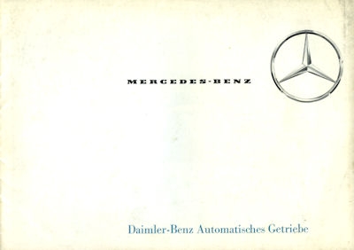 Mercedes-Benz Automatisches Getriebe Prospekt 2.1964