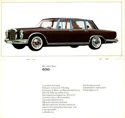 Mercedes-Benz Programm 9.1965