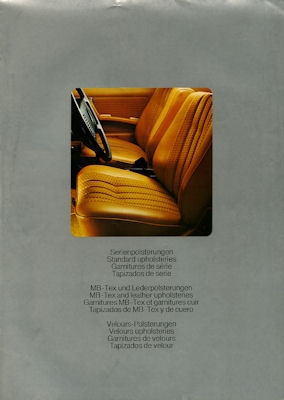 Mercedes-Benz Serienpolsterungen 12.1977