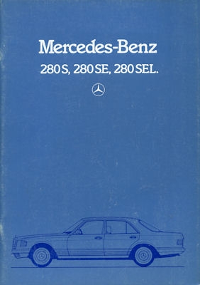 Mercedes-Benz 280 S SE SEL Prospekt 1982