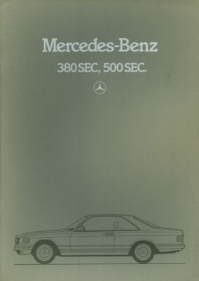 Mercedes-Benz 380-500 SEC Prospekt 12.1981