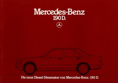 Mercedes-Benz 190 D Prospekt 8.1983