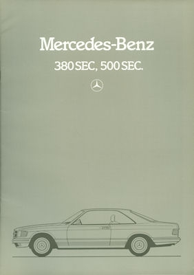 Mercedes-Benz 380-500 SEC Prospekt 11.1983