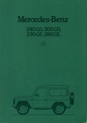 Mercedes-Benz G Prospekt 8.1983