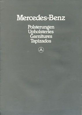 Mercedes-Benz Polsterungen Prospekt 11.1984