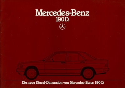 Mercedes-Benz 190 D Prospekt 1985