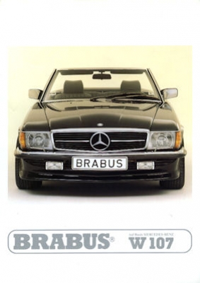 Mercedes-Benz 300 SL Brabus Prospekt 1980er Jahre