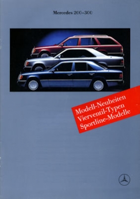 Mercedes-Benz 200-300 Neuheiten Prospekt 1990