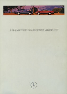 Mercedes-Benz E-Klasse Coupés und Cabriolets Prospekt 9.1994