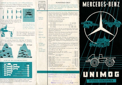 Mercedes-Benz Unimog brochure 6.1955