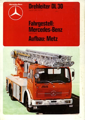 Mercedes-Benz / Metz firebrigade brochure 1978