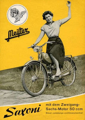 Meister Saxoni Moped brochure ca. 1953