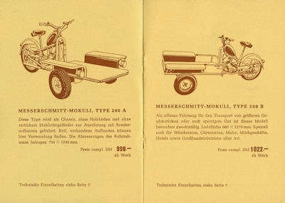 Mokuli Type 200 Prospekt 1957-1963