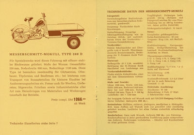 Mokuli Type 200 Prospekt 1957-1963