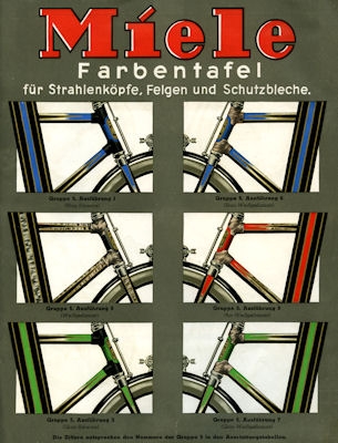 Miele Farbtafel Prospekt 5.1938