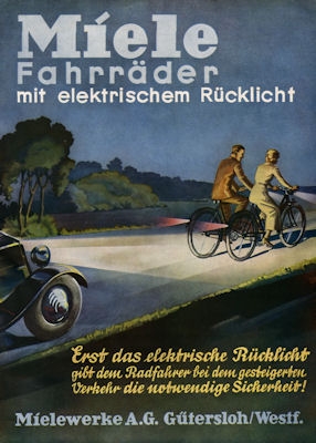 Miele mit elektrischem Rücklicht Prospekt 1.1937