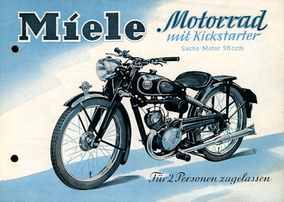 Miele motorcycle brochure 1952