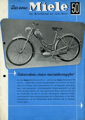 Miele Moped brochure 8.1953