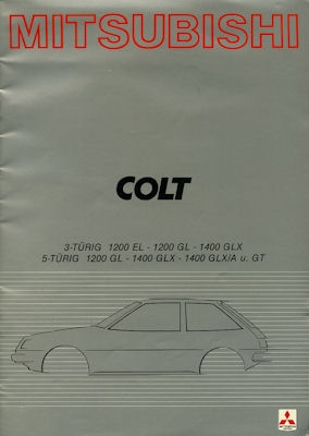 Mitsubishi Colt brochure 1981