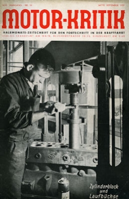 Motor-Kritik 1937 Heft 18