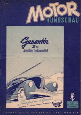 Motor Rundschau 1949 No. 1