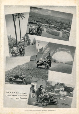 MSH Seitenwagen Prospekt 1950er Jahre