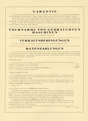 MT 750 ccm Modell S 29 Prospekt 1929