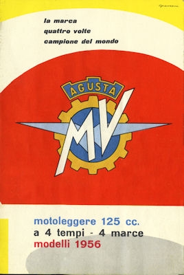 MV Agusta 125 ccm brochure 1956