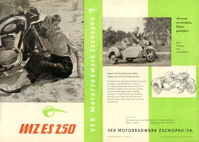 MZ ES 250 Prospekt 1958
