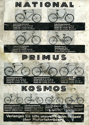 National bicycle brochure 1930s