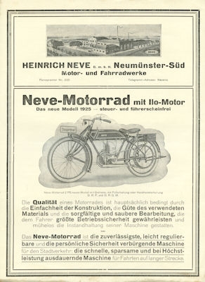 Neve-Ilo 2 HP brochure 1925