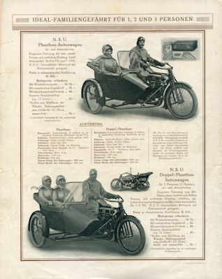 NSU 2 Zylinder Prospekt 1915