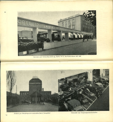 Opel Kundendienst Brochüre 1930er Jahre