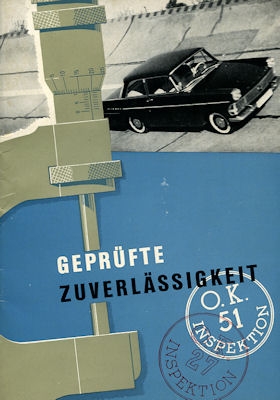 Opel proven reliability brochure ca. 1961