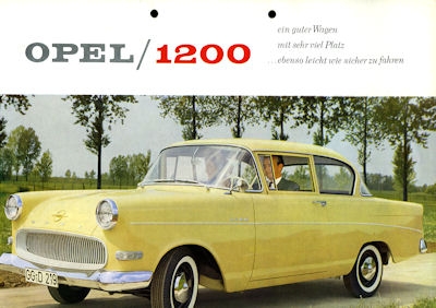 Opel 1200 brochure ca. 1961