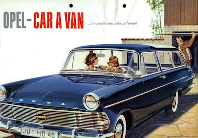 Opel Rekord P 2 Schnell Lieferwagen brochure 1962