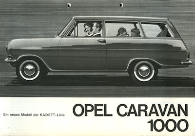 Opel Kadett Caravan 1000 Prospekt ca. 1963