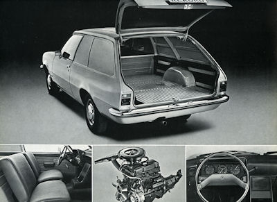 Opel Rekord D Lieferwagen Prospekt 8.1973