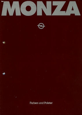 Opel Monza Farben 7.1978