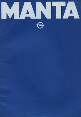 Opel Manta Prospekt 8.1979
