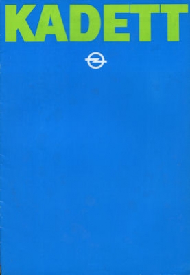 Opel Kadett D Prospekt 1981