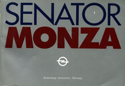 Opel Senator Monza Bedienungsanleitung 1981
