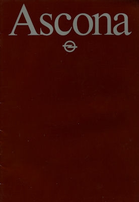 Opel Ascona C Prospekt 1.1982