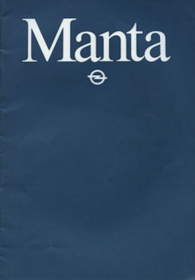 Opel Manta Prospekt 9.1981